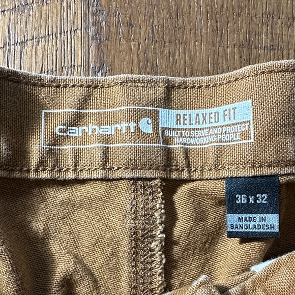 Carhartt Men's Brown Work Pants - Picture 2 of 8